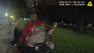 Jacksonville police release body cam footage of officer shooting knifewielding man [upl. by Neirda432]