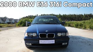 2000 BMW E36 316i Compact InDepth Tour 4K  Start Up Exhaust Exterior Interior [upl. by Ggerk]