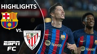 Barcelona vs Athletic Club  LaLiga Highlights  ESPN FC [upl. by Anod536]