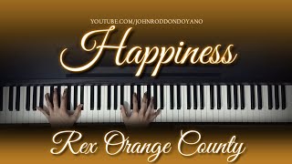 Rex Orange County  Happiness  Piano Cover with Strings with Lyrics [upl. by Idnil]