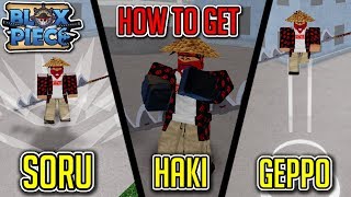 How To Get Busoshoku Haki Geppo amp Soru NEW ONE PIECE GAME RELEASED  Blox Piece [upl. by Sheley]