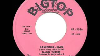 1959 HITS ARCHIVE Lavender Blue  Sammy Turner [upl. by Eldridge]