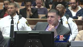 Hernandez smiles during murder trial as friends testify [upl. by Athalee]