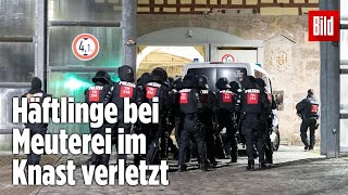 Gefängnismeuterei Polizei stürmt Knast in Thüringen  JVA Untermaßfeld [upl. by Asyl269]