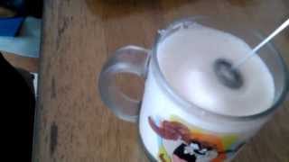 Aerolatte Review Frothing Cold Milk In Under 1 Minute [upl. by Hniv]