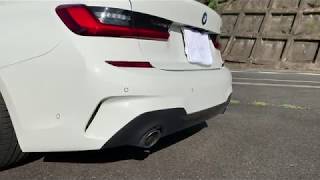 2019 BMW 320i M Sport G20 original exhaust sound [upl. by Eilraep]