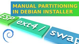 Manual Disk Partitioning in Debian Installer [upl. by Anaihr357]