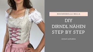 Dirndl nähen [upl. by Idnek]